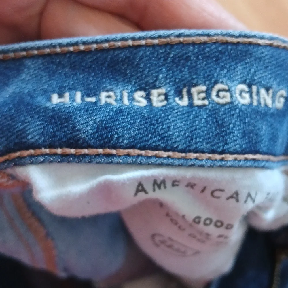 American Eagle Outfitters Dream Jean Hi-rise Jegging Distressed Size 6 - Picture 4 of 7